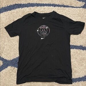 Nike Black Paris Saint-Germain Logo Tee